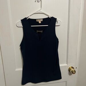 Micheal kors Navy Sleeveless Blouse